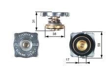 Verschlussdeckel Kühler GATES