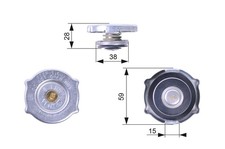Verschlussdeckel Kühler GATES